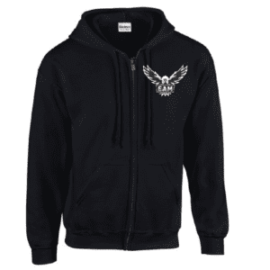 G186 Gildan Heavy Blend 8 oz., 50/50 Full-Zip Hooded Sweatshirt - Black