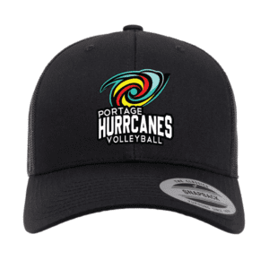 6606 Yupoong Adult Retro Trucker Cap - Black
