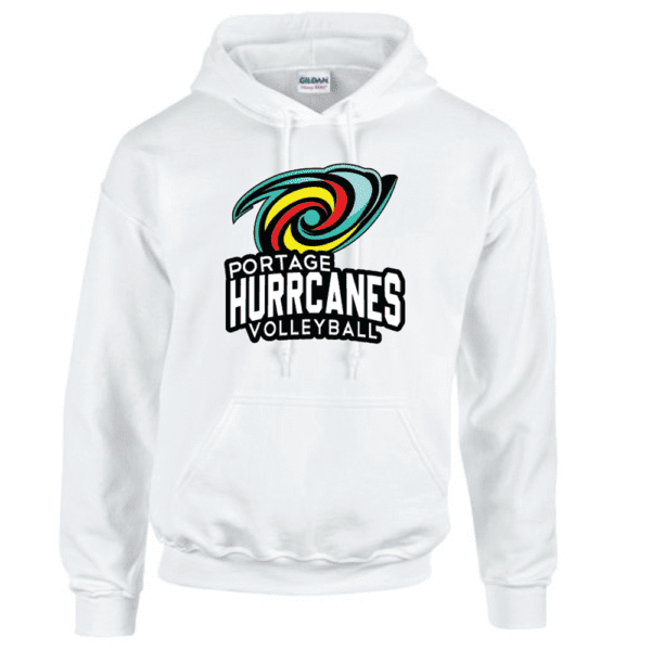 G185 Gildan Heavy Blend 8 oz., 50/50 Hooded Sweatshirt - White