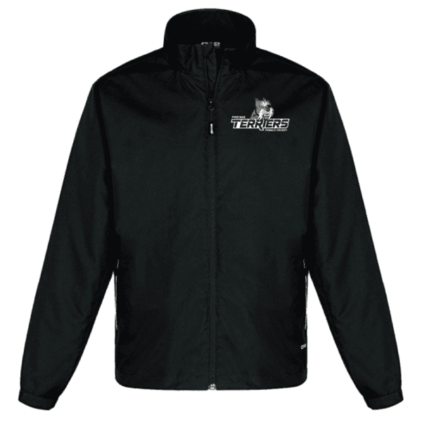 4170  Athletic Mesh Lined Track Jacket - Black